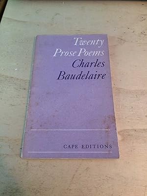 Seller image for Twenty Prose Poems for sale by Dreadnought Books