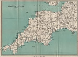 Touring Map of Devon and Cornwall