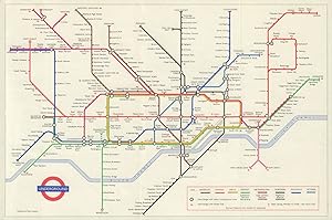 Seller image for London Transport - Diagram of lines - 1970 - [No print code but similar to 1169/4088Z/1,000,000] for sale by Antiqua Print Gallery