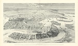 Bird's-eye view of Venice: (The island in the foreground is the Giudecca - above its right hand e...