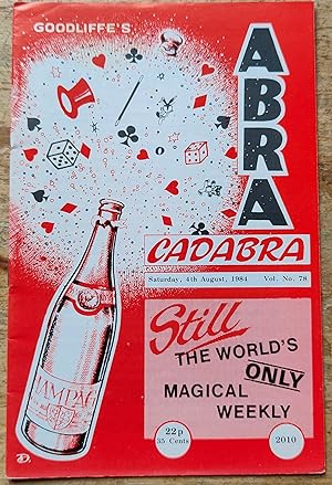 Seller image for Abracadabra 4th August, 1984 Vol.78 No 2010 / Cecil Stavordale "The Milk Float" / Solyl Kundu "World's Smartest Magician" for sale by Shore Books