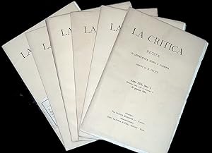 La Critica. Rivista di Letteratura, Storia e Filosofia. Anno XXII, Fascicoli I-II-III-IV-V-VI 1924