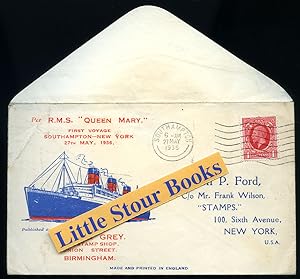 Image du vendeur pour R. M. S. ''Queen Mary'' Maiden Voyage Souvenir Envelope Southampton - New York Wednesday May 27th 1936 | Stamped Envelope mis en vente par Little Stour Books PBFA Member