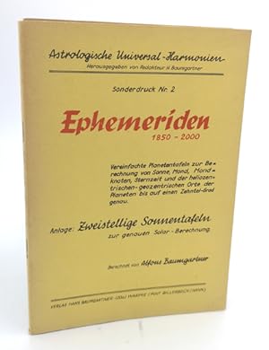 Ephemeriden 1850-2000 [zur Berechnung .].