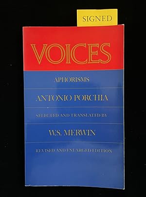 VOICES. APHORISMS BY ANTONIO PORCHA. A REVISED AND ENLARGED SELECTION TRANSLATED BY W.S. MERWIN
