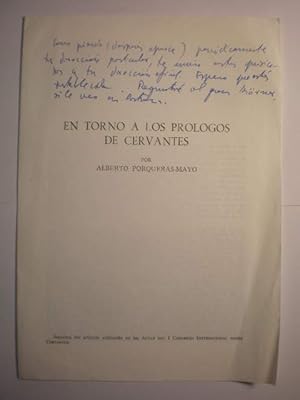 En torno a los prólogos de Cervantes