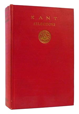 Seller image for KANT Selections for sale by Rare Book Cellar