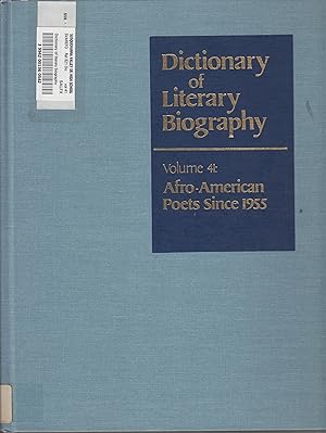 Seller image for DLB 41: Afro-American Poets after 1955 (Dictionary of Literary Biography, 41) for sale by Robinson Street Books, IOBA
