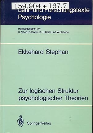 Seller image for Zur logischen Struktur psychologischer Theorien for sale by avelibro OHG