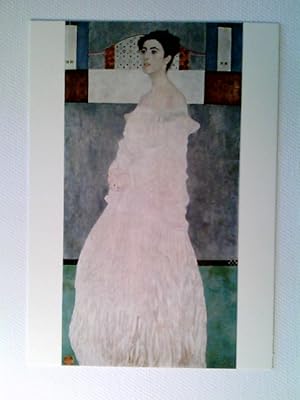 München, Staatsgemäldesammlung, Gustav Klimt, Margaret Stonborough-Wittgenstein, Künstler AK, ung...