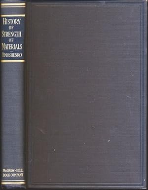 Seller image for History of Strength of Materials. With a brief account of the history of theory of elasticity and theory of structures. for sale by Versandantiquariat  Rainer Wlfel