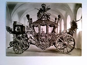 München, Marstallmuseum, Prunkwagen König Ludwig II. von Bayern, AK, ungelaufen, ca. 1960