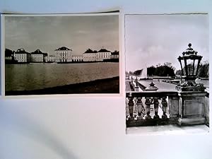 München, Schloss Nymphenburg, Schlosspark, 2 AK, 1x gelaufen 1959, 1x ungelaufen, Konvolut