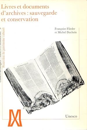 Bild des Verkufers fr Livres et documents d'archives: sauvegarde et conservation . zum Verkauf von Librera Astarloa