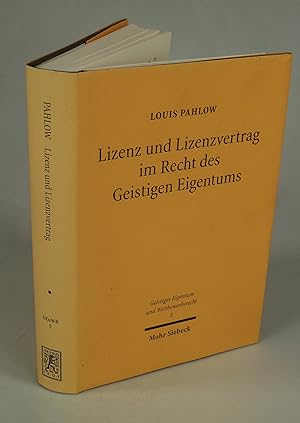 Seller image for Lizenz und Lizenzvertrag im Recht des Geistigen Eigentums. for sale by Antiquariat Dorner