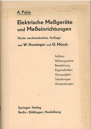 Seller image for Elektische Me?ger?te und Me?einrichtungen for sale by Antiquariat Hans Wger