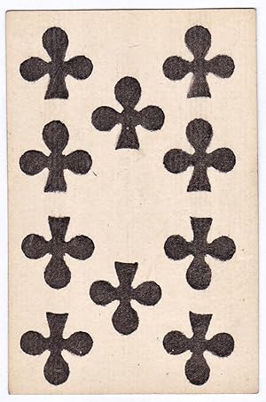 (Kreuz 10) - ten of clubs / playing card carte a jouer Spielkarte cards cartes