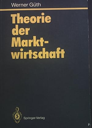 Bild des Verkufers fr Theorie der Marktwirtschaft. zum Verkauf von books4less (Versandantiquariat Petra Gros GmbH & Co. KG)