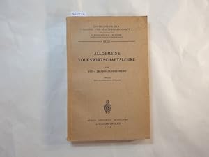 Image du vendeur pour Allgemeine Volkswirtschaftslehre mis en vente par Gebrauchtbcherlogistik  H.J. Lauterbach