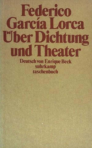 Bild des Verkufers fr ber Dichtung und Theater. (Bd. 196) zum Verkauf von books4less (Versandantiquariat Petra Gros GmbH & Co. KG)