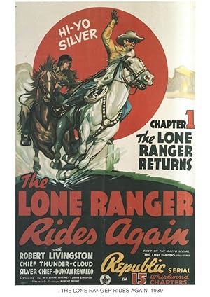 Seller image for Poster DIN 4 numero 1169: The Lone Ranger Rides Again, 1939, chapter 1: the lone ranger returns for sale by El Boletin