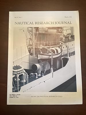 Seller image for Nautical Research Journal (Vol. 37, No. 1, March 1992) for sale by Armadillo Books