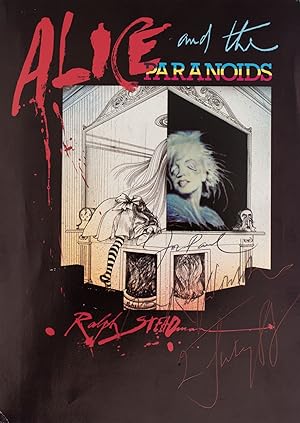 Bild des Verkufers fr Ralph Steadman postcard for Alice and the Paranoids zum Verkauf von James Cummins Bookseller, ABAA