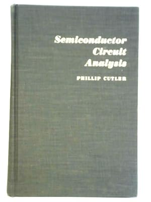 Image du vendeur pour Semiconductor Circuit Analysis mis en vente par World of Rare Books
