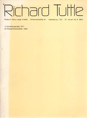 Bild des Verkufers fr 12 Drahtoktogonale, 1971 - 25 Wasserfarbenbltter, 1980. Museum Haus Lange, Krefeld, Ausstellung 1/80, 27. Januar bis 9. Mrz 1980. zum Verkauf von Antiquariat Querido - Frank Hermann