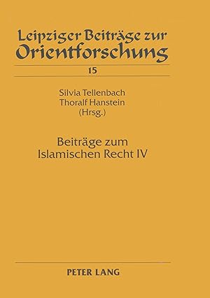 Seller image for Beitraege zum Islamischen Recht IV for sale by moluna