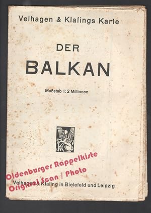 Der Balkan (Maßstab 1:2 Millionen) = Velhagen & Klaßings Karten zum Zeitgeschehen (1940)