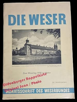 Die Weser: Zum Wesertag 1959 in Höxter; Monatsschrift des Weserbundes Nr.5 - 33. Jhrg 1959