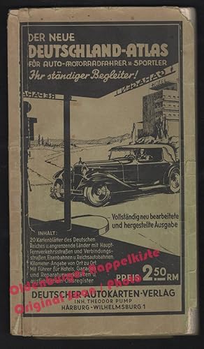 Der neue Deutschland-Atlas für Auto-, Motorradfahrer und Sportler (ca.1938)