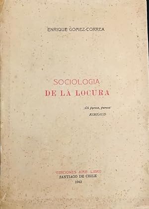 Seller image for Sociologa de la Locura for sale by Libros del Ayer ABA/ILAB