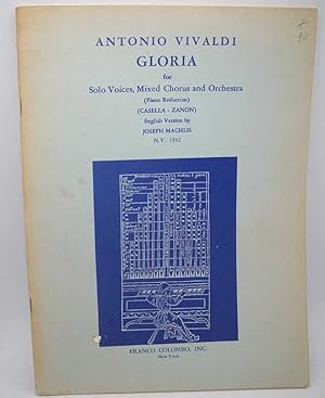 Immagine del venditore per Gloria for Solo Voices, Mixed Chorus and Orchestra venduto da Easy Chair Books