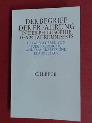 Seller image for Der Begriff der Erfahrung in der Philosophie des 20. Jahrhunderts. for sale by Wissenschaftliches Antiquariat Zorn