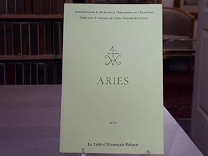 Immagine del venditore per ARIES - Association pour la Recherche et l'Information sur l'sotrisme - N14. venduto da Tir  Part