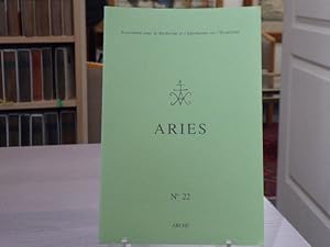 Imagen del vendedor de ARIES - Association pour la Recherche et l'Information sur l'sotrisme - N22. a la venta por Tir  Part