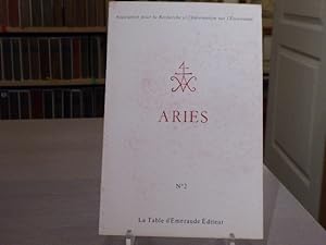 Imagen del vendedor de ARIES - Association pour la Recherche et l'Information sur l'sotrisme - N2. a la venta por Tir  Part