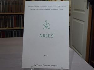 Imagen del vendedor de ARIES - Association pour la Recherche et l'Information sur l'sotrisme - N5. a la venta por Tir  Part