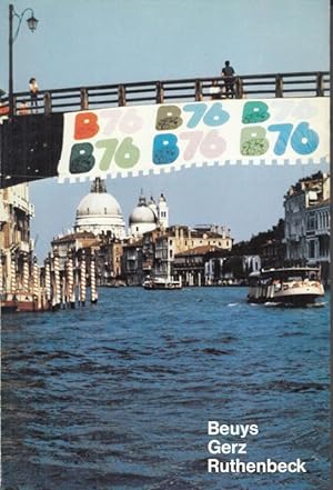 Bild des Verkufers fr Biennale 76 Venedig. Deutscher Pavillon - Beuys, Gerz, Ruthenbeck. - zum Verkauf von Antiquariat Carl Wegner