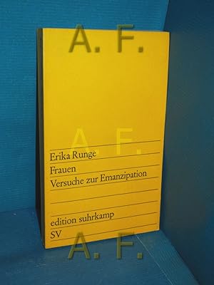 Seller image for Frauen : Versuche zur Emanzipation (Suhrkamp 359) for sale by Antiquarische Fundgrube e.U.