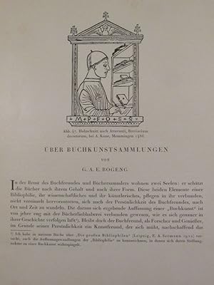 Bild des Verkufers fr ber Buchkunstsammlungen. Sonderdruck aus dem Jahrbuch fr Kunstsammler 1923. zum Verkauf von Das Konversations-Lexikon