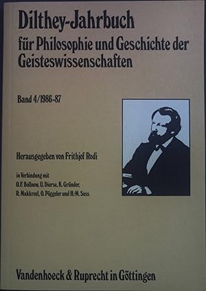 Bild des Verkufers fr Dilthey-Jahrbuch fr Philosophie und Geschichte der Geisteswissenschaften, Bd. 4/ 1986-87 zum Verkauf von books4less (Versandantiquariat Petra Gros GmbH & Co. KG)