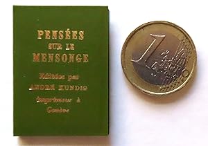 Seller image for Penses sur le mensonge. for sale by La Bergerie