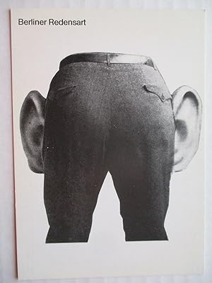 Bild des Verkufers fr Berliner Redensart: John Heartfield/Kurt Tucholski Elefanten Press Vertreib (Edition konsequent #7C) artist postcard zum Verkauf von ANARTIST