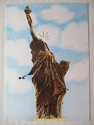 Image du vendeur pour Pol Bury The Statue of Liberty Softening Nouvelles Images 1980 artist postcard mis en vente par ANARTIST