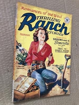 Bild des Verkufers fr Thrilling Ranch Stories Vol.VI, No. 3 (British Edition) February 1951 zum Verkauf von Raymond Tait