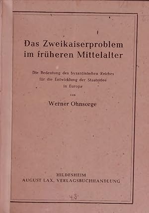 Bild des Verk�ufers f�r Das Zw eikaiserproblem im fr�heren Mittelalter. zum Verkauf von Antiquariat Bookfarm