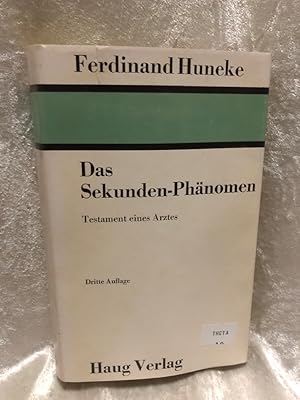 Image du vendeur pour Das Sekunden-Phnomen mis en vente par Antiquariat Jochen Mohr -Books and Mohr-